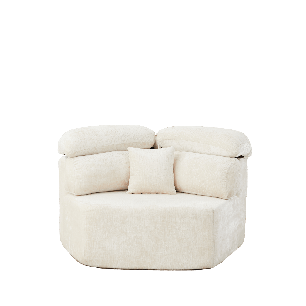 53 inch modern cream colored single seater lounge chair - Temu