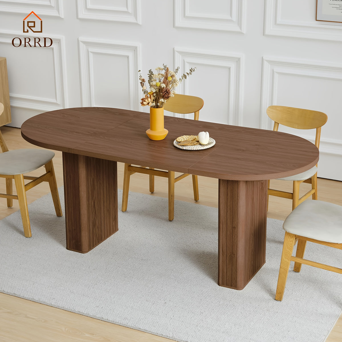 oval dining table suitable 4 6 people - Temu
