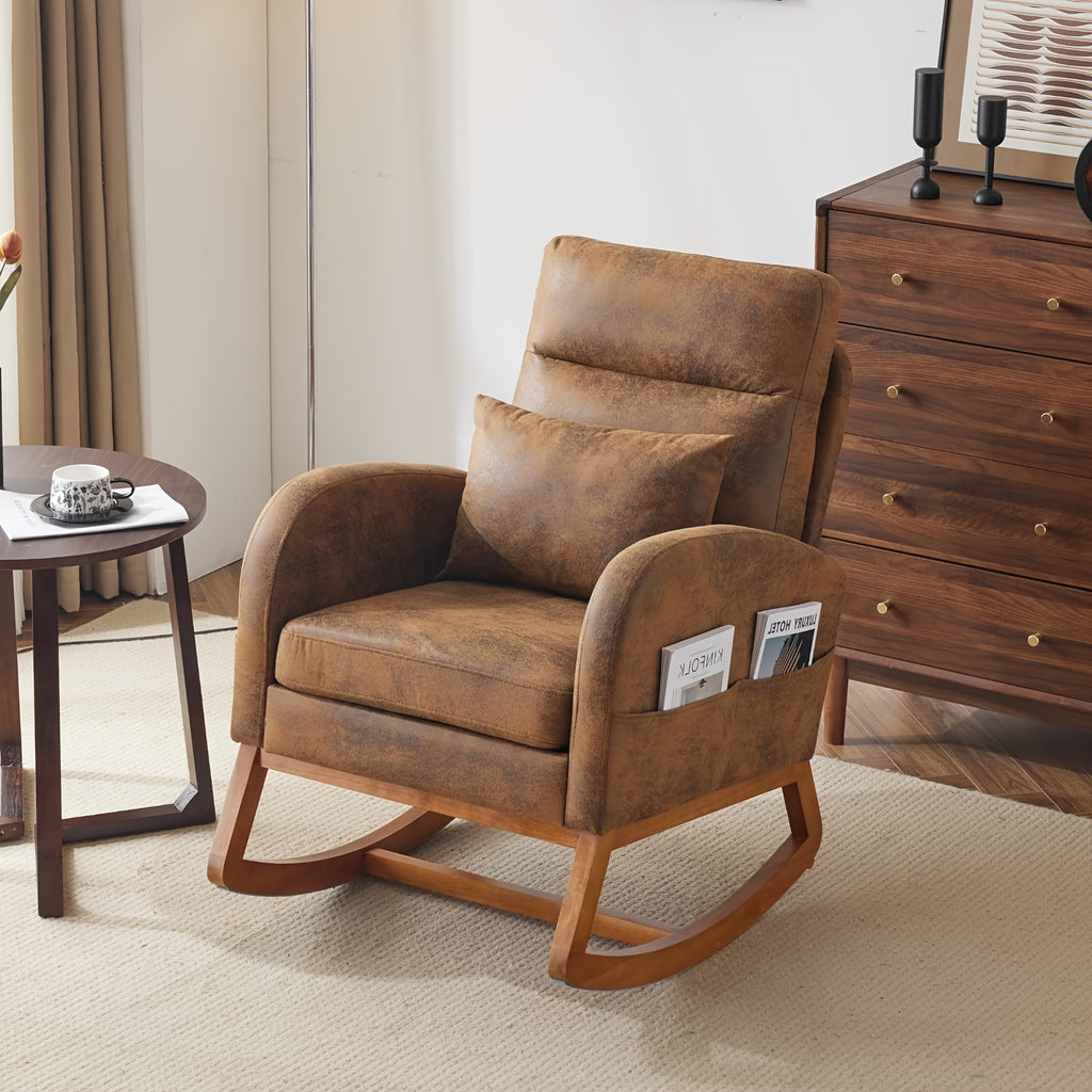 rocking chair high seat upholstered   century - Temu