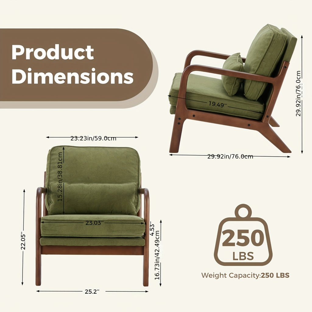 century modern accent chair   ergonomic lounge chair - Temu