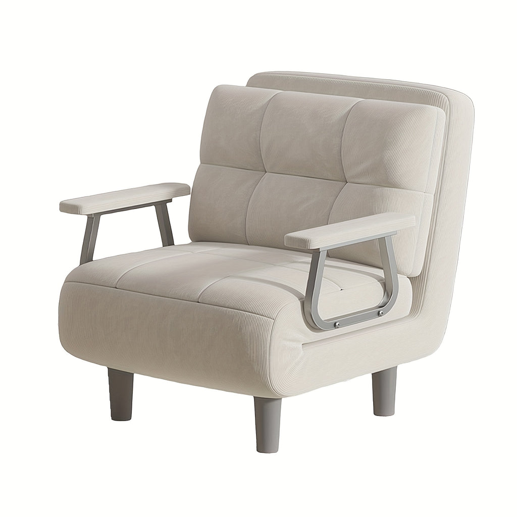 large folding chair bed silvery armrest corduroy sofa 5 - Temu