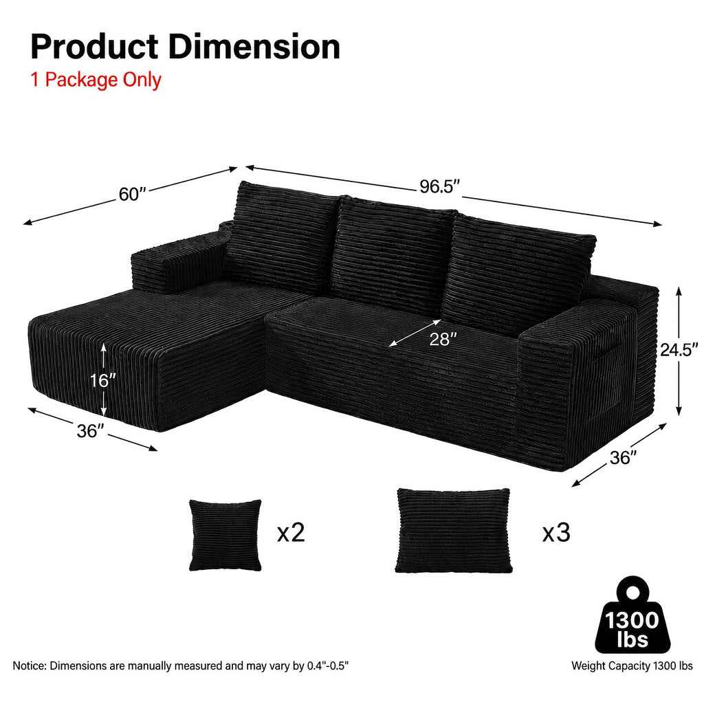 boneless couch living room modular sectional sofa plush - Temu