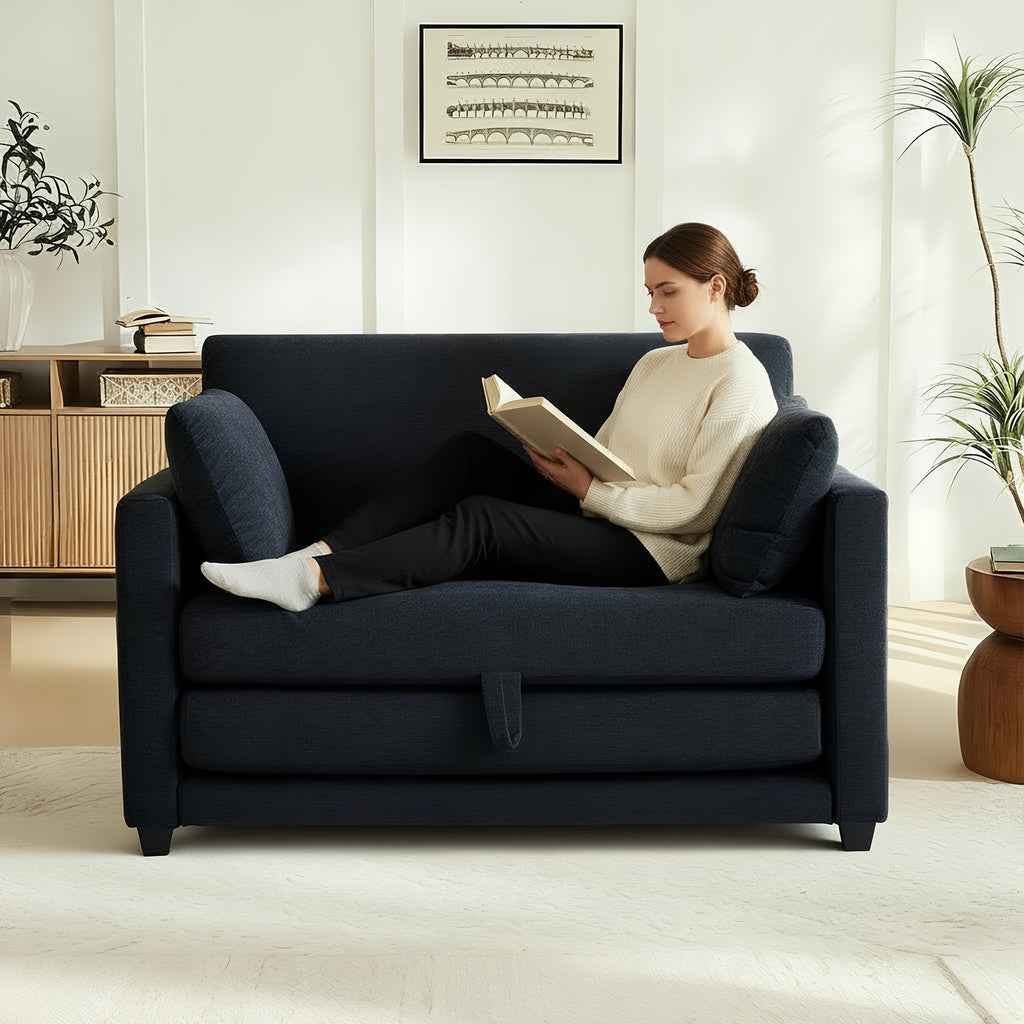 2 in 1 chenille upholstered pull sleeper chair foldable - Temu