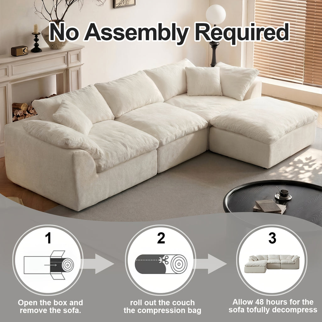 cloud shaped l shaped sofa living room frameless comfortable - Temu