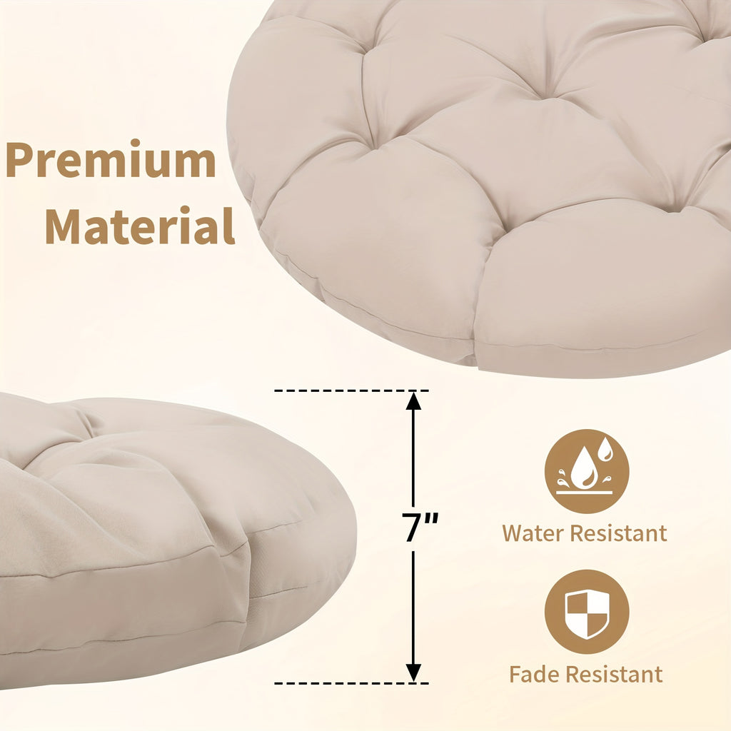 37 wicker papasan circle chair 360 swivel outdoor furniture - Temu