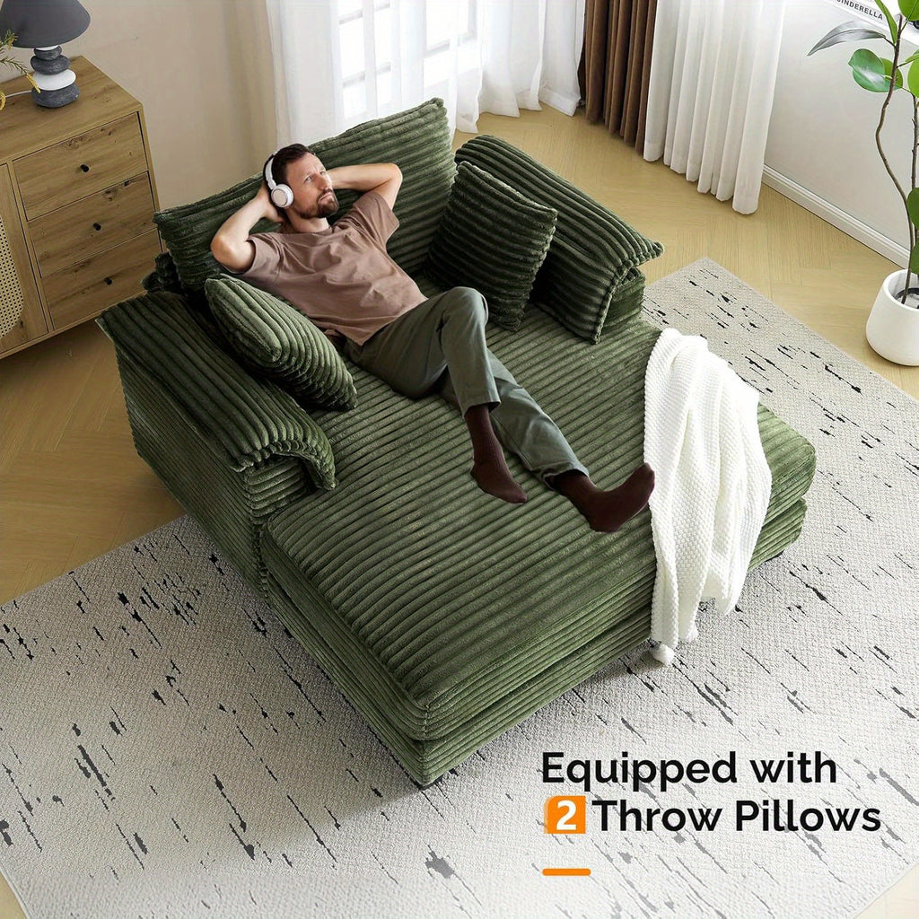 56 oversized corduroy sofa bed recliner sleeper - Temu