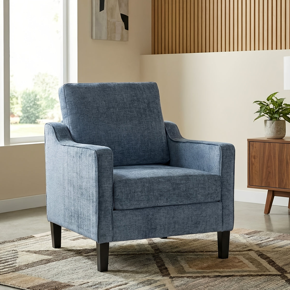 century accent chair modern upholstered chenille - Temu