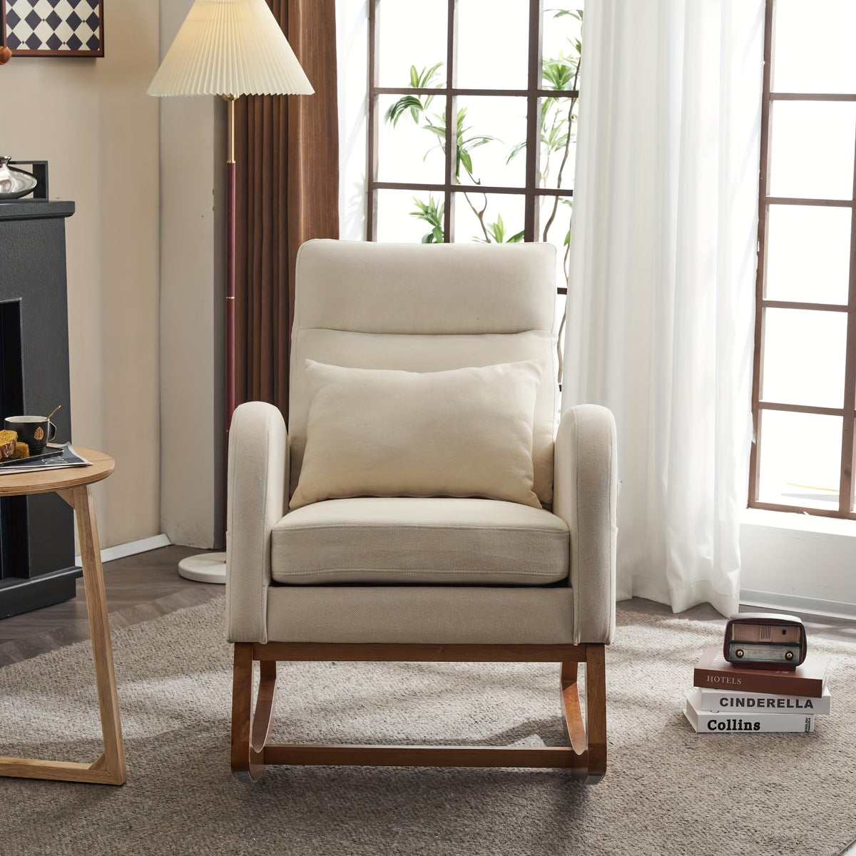 rocking chair high seat upholstered   century - Temu