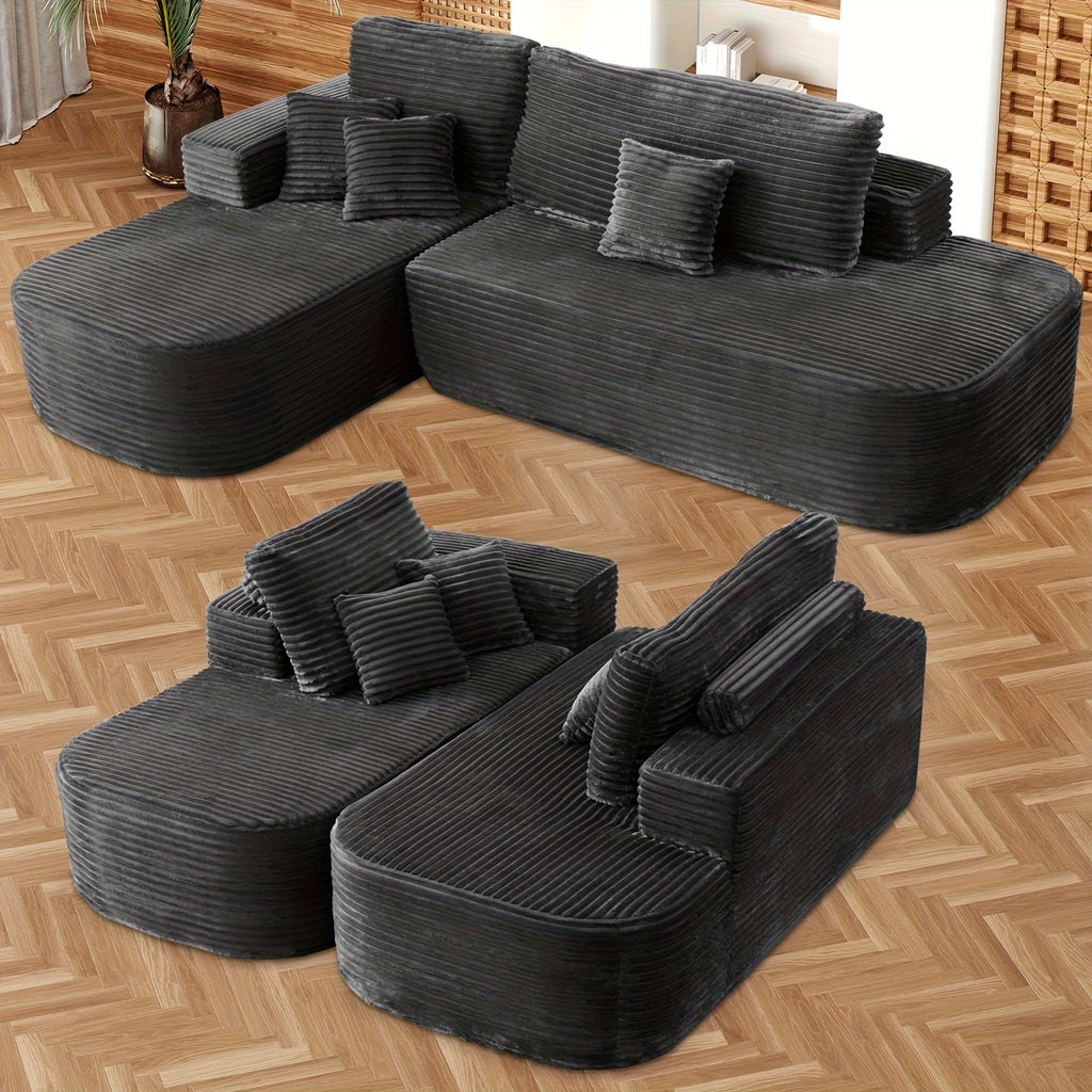 106 modular sectional sofa boneless couches living room deep - Temu