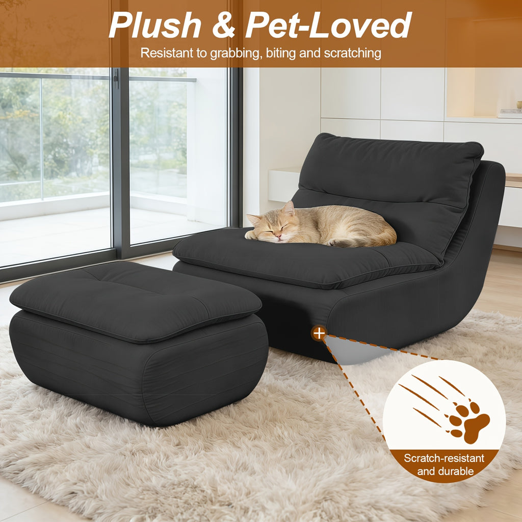 bean bag chair   large   memory foam floor sofa - Temu