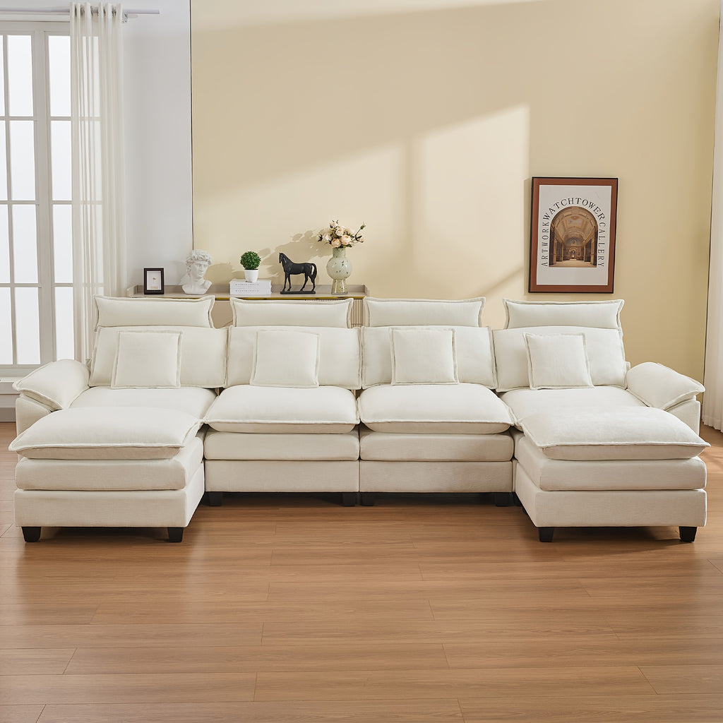134 cloud modern 4 seater couch detachable headrest modular - Temu