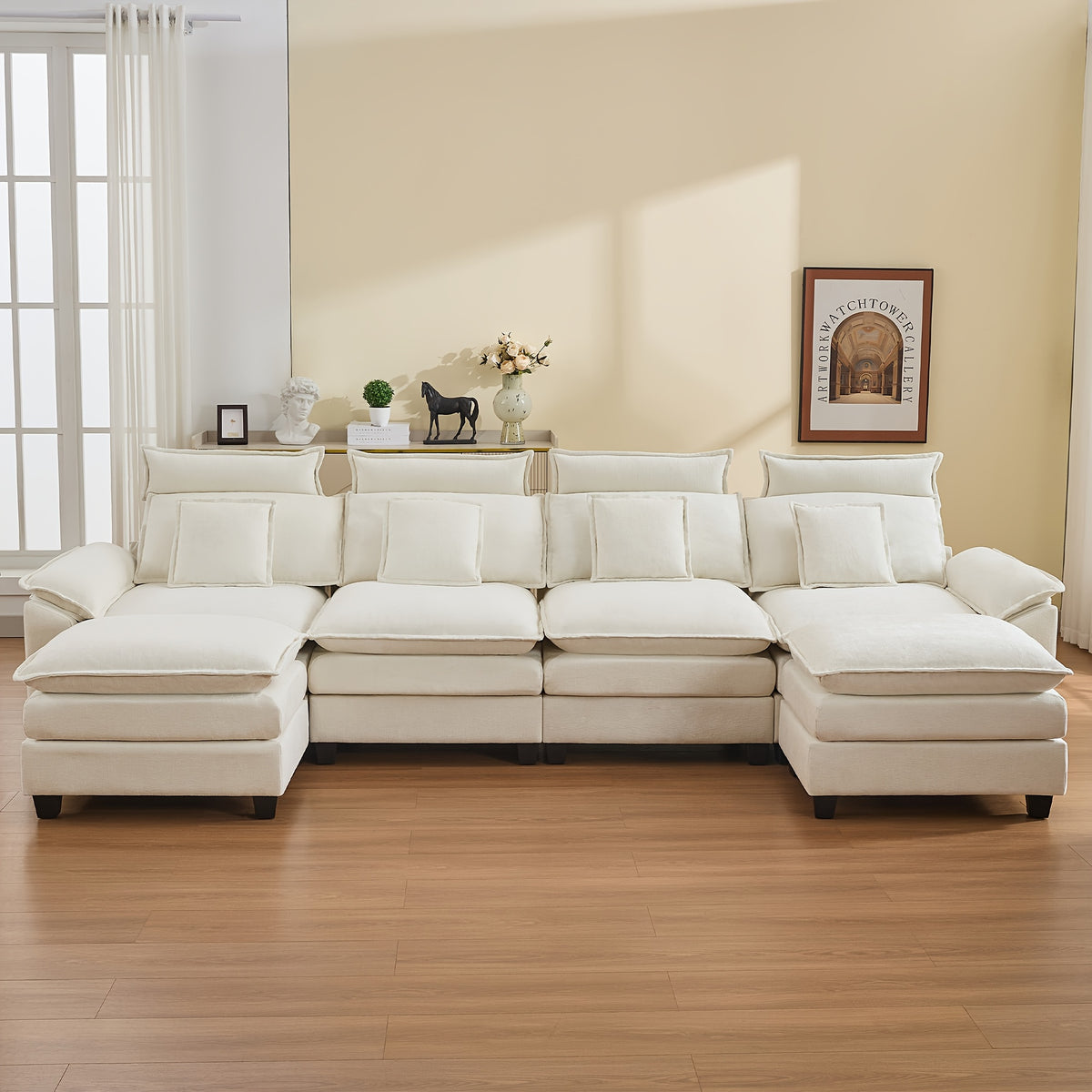 134 cloud modern 4 seater couch detachable headrest modular - Temu