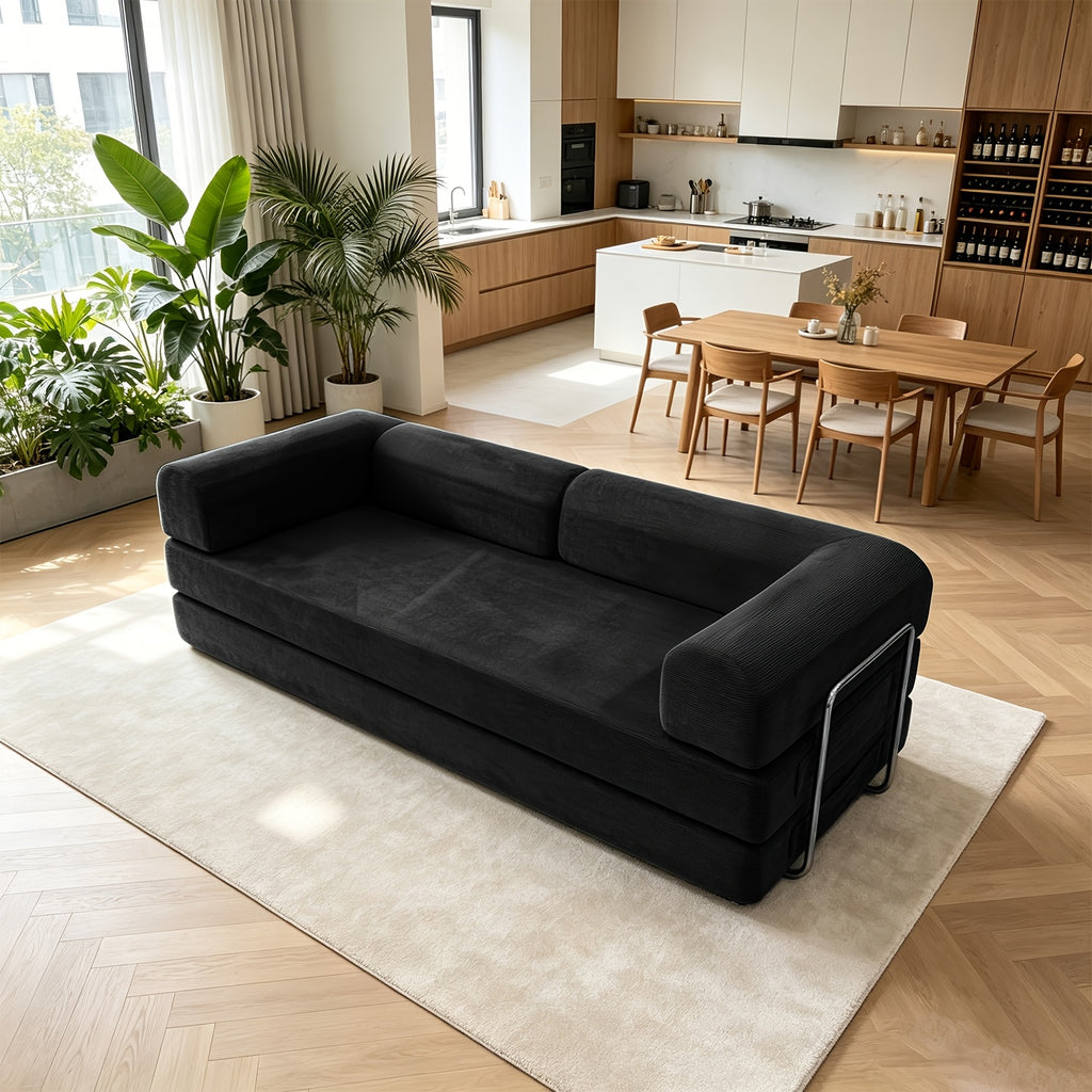 bag chair bed modern lazy sofa bed velvet chair - Temu