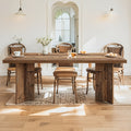63 inch farmhouse dining table 4 6 people large rectangular - Temu