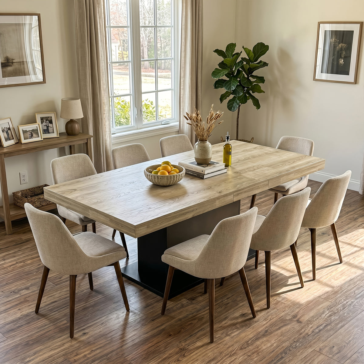 extendable   table 6 8 people 79 adjustable dining - Temu