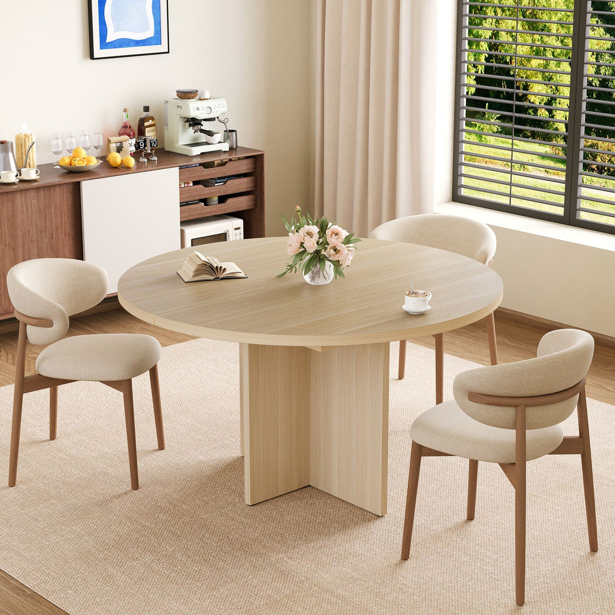 round dining table a 30mm thick p2 pb melamine - Temu