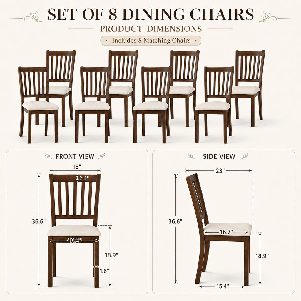 grain farmhouse dining table set soft - Temu