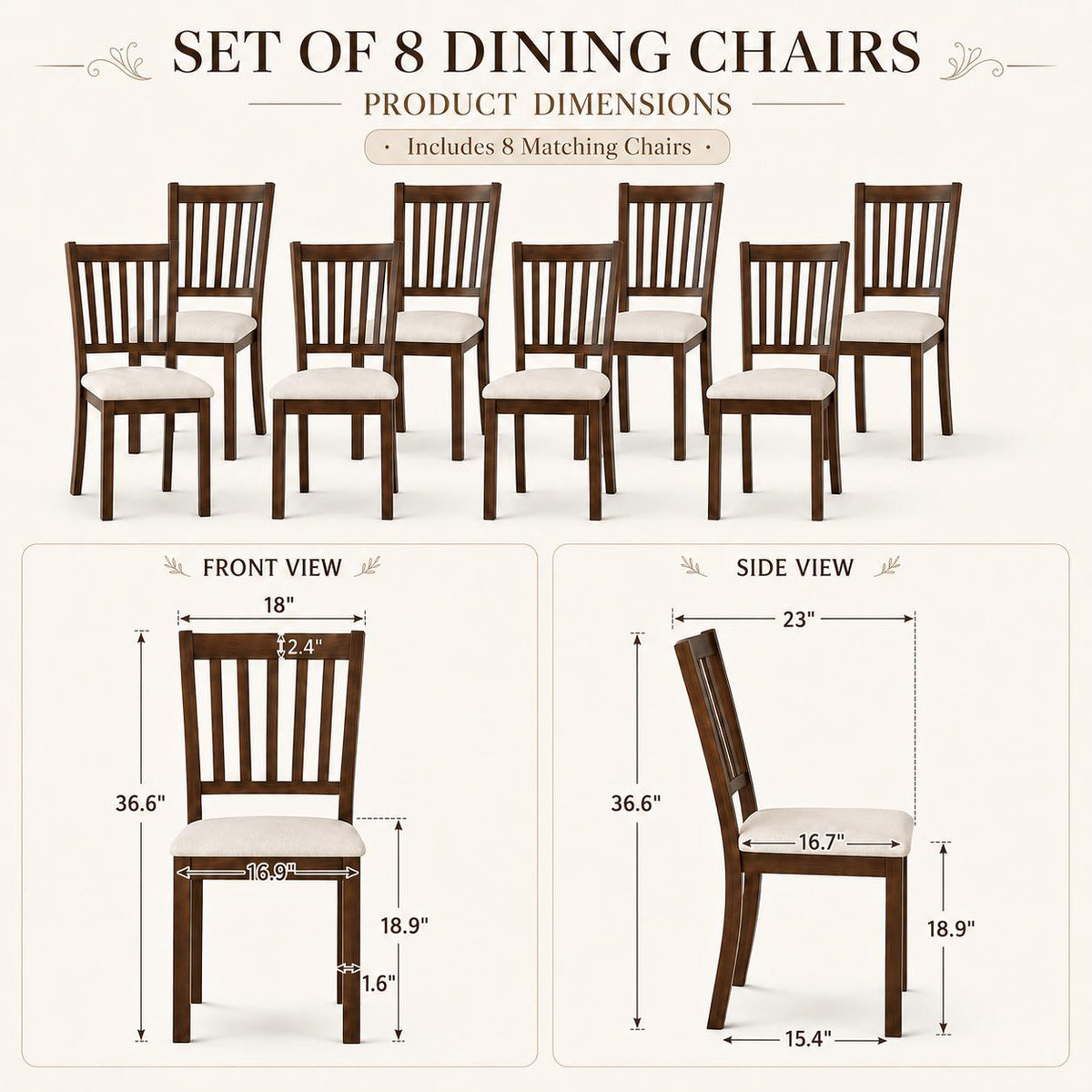 grain farmhouse dining table set soft - Temu