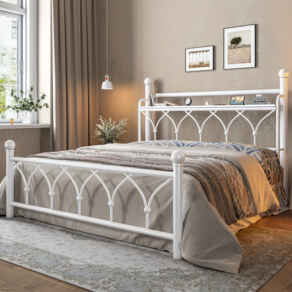 twin bed frame headboard metal twin size bed frame - Temu