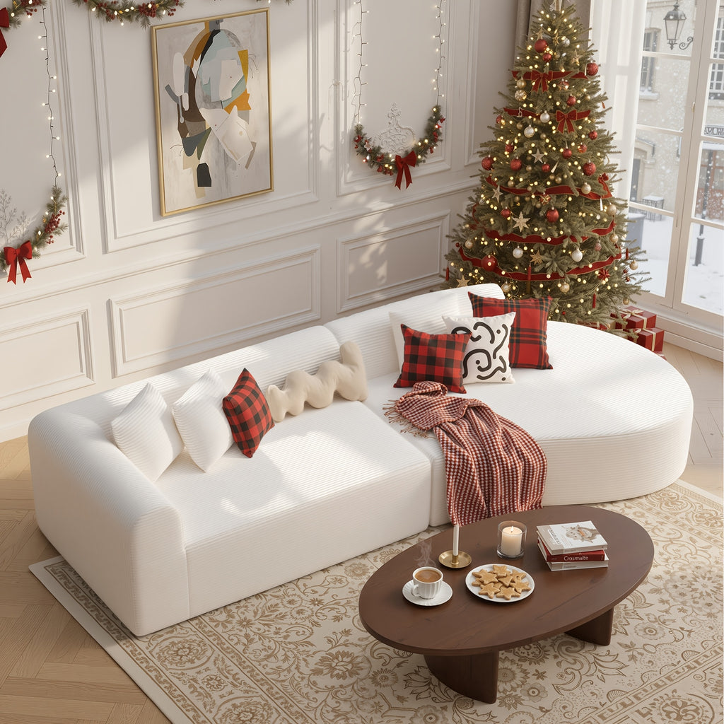 116 curved sofa throw pillows 4 seater luxury chenille - Temu