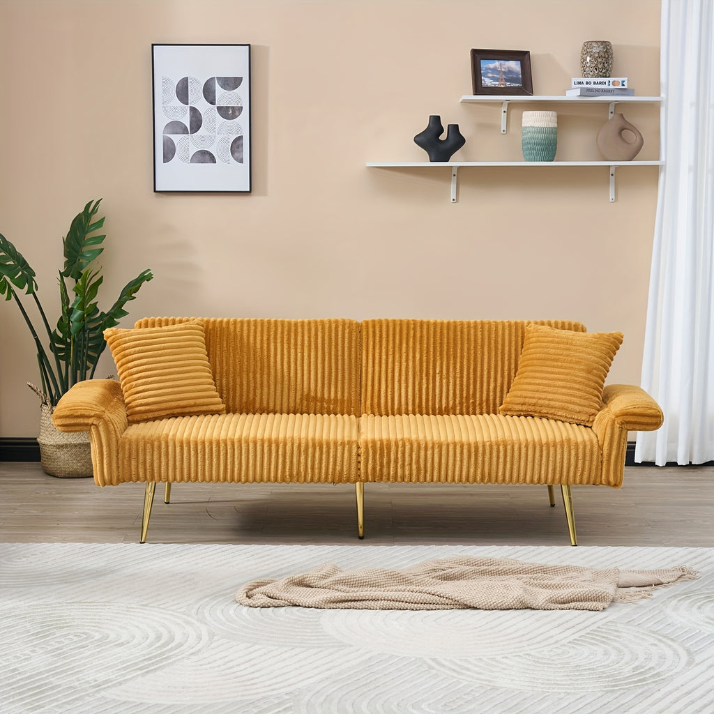 79 inch fleece foldable sofa bed foldable armrests suitable - Temu