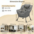 foldable   modern comfy lounge chair large - Temu