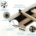 upholstered bed frame lift storage bed tall bed frame camas - Temu