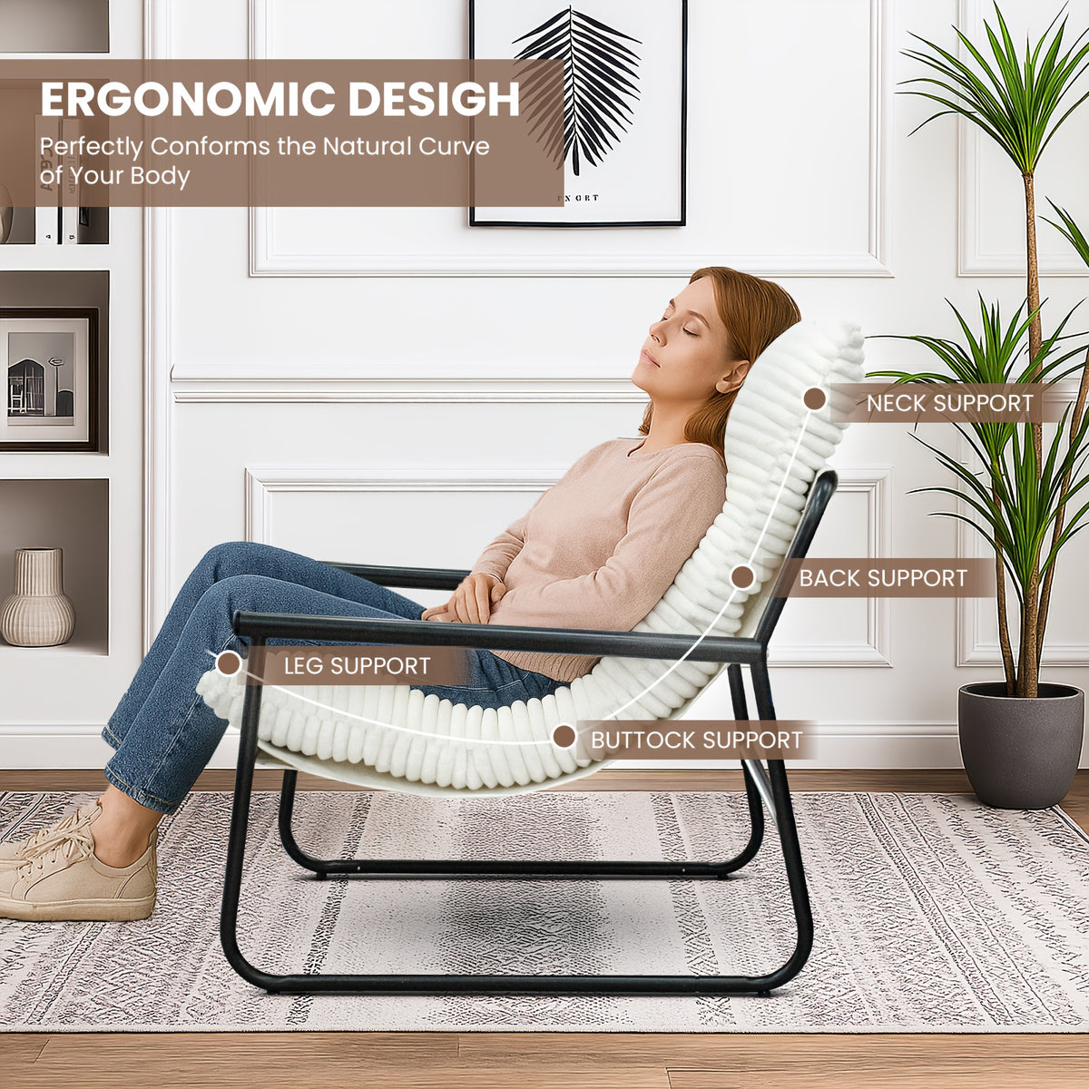 single person leisure sofa chair comfortable linen texture - Temu