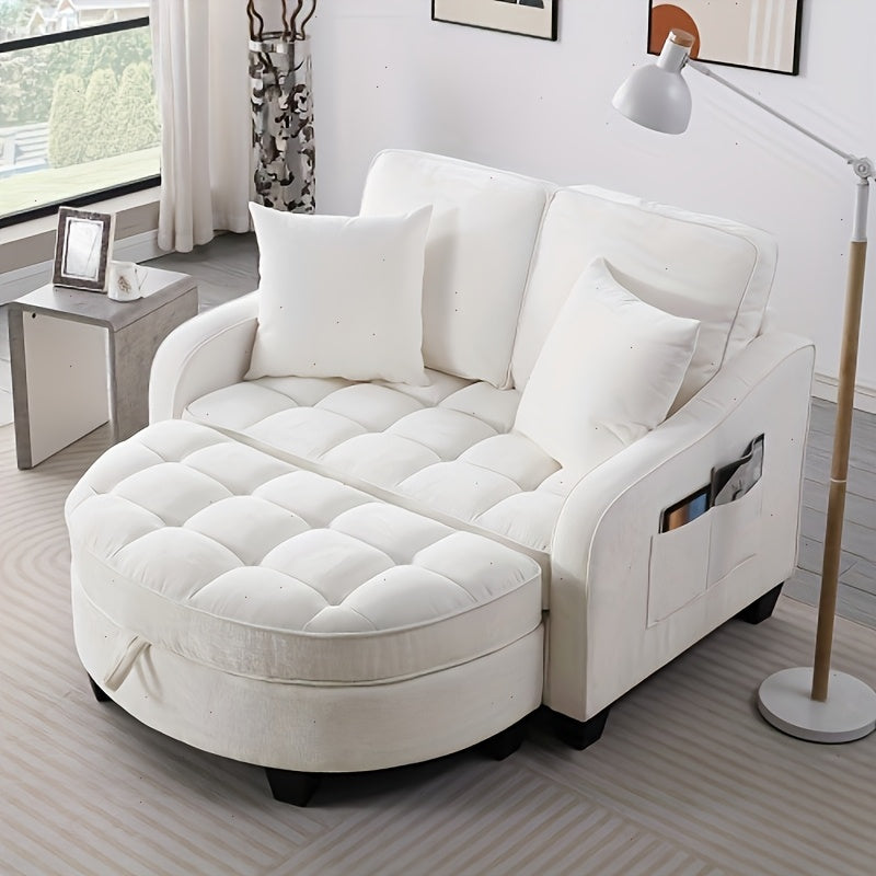 double sofa double sofa chaise longue irregular armrests - Temu