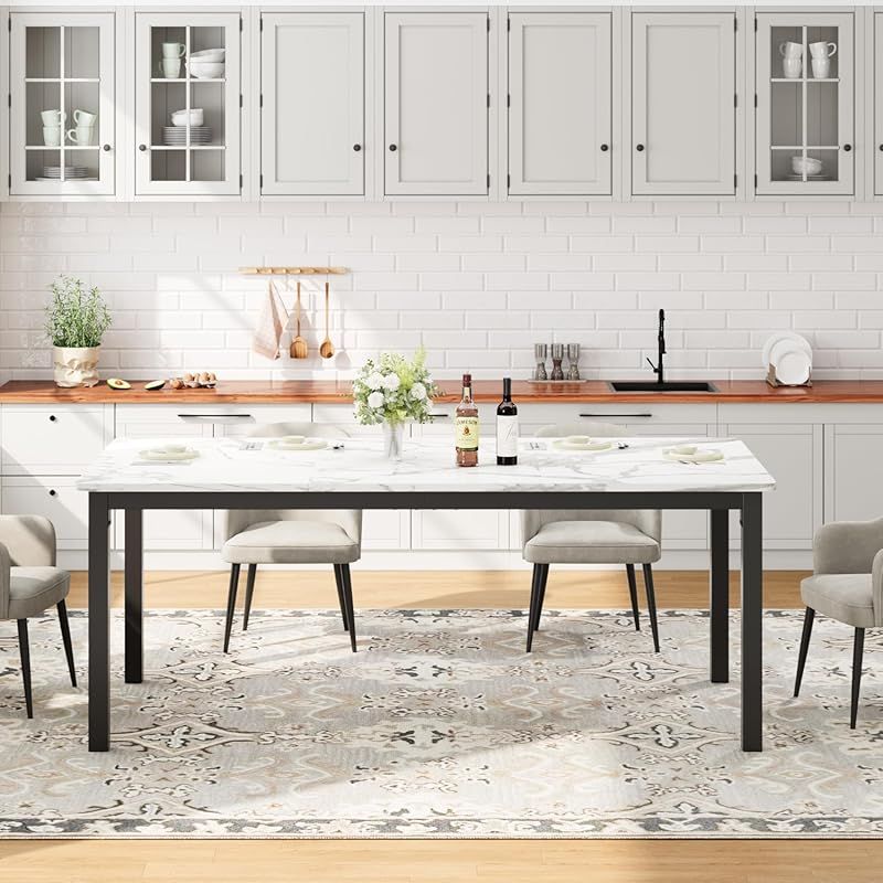 71 78 7 industrial dining table suitable 6 8 people heavy - Temu