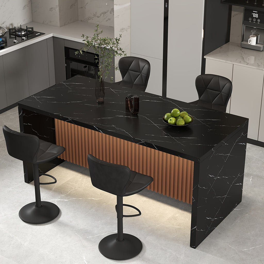 67 table set 4 bar stools large kitchen island table modern - Temu