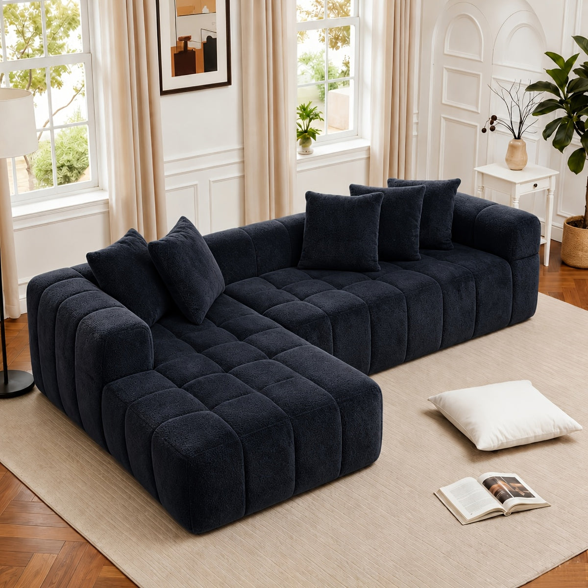 107 9 oversized modular sectional sofa deep seat l shaped - Temu
