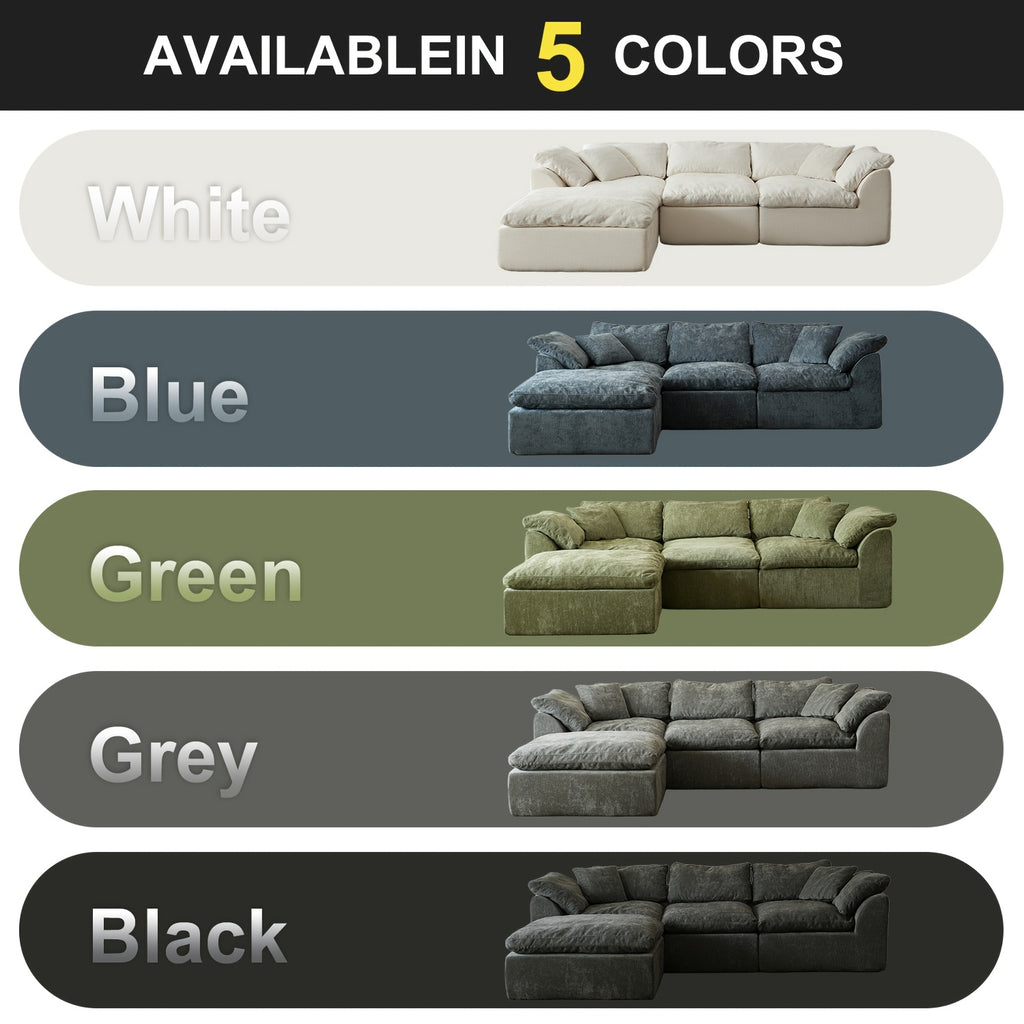 cloud shaped l shaped sofa living room frameless comfortable - Temu