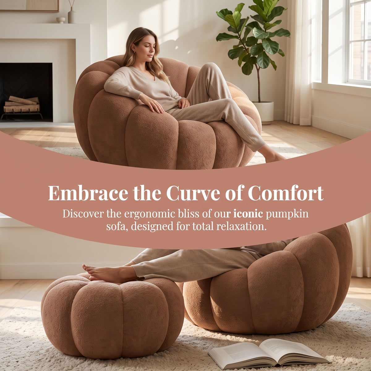 single bean bag chair bed lazy sofa bed iconic pumpkin - Temu