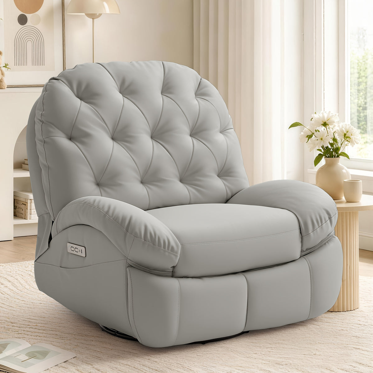 living room swivel recliner   recliner usb - Temu