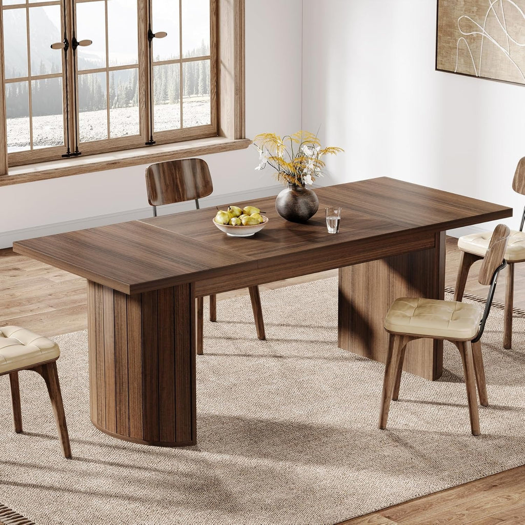 78 7 extra long dining table 6 8 people large farmhouse - Temu