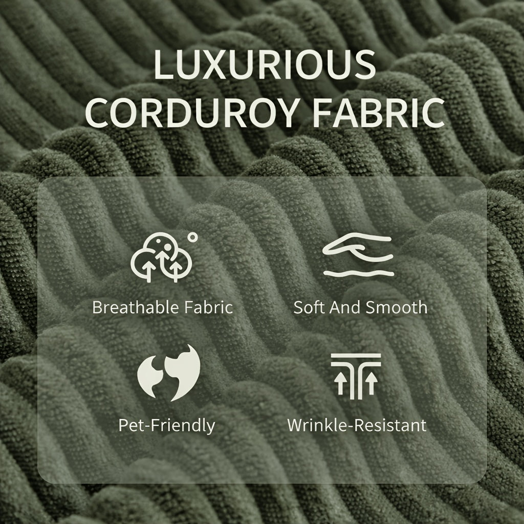 112 inch multi seat cloud like frameless sofa corduroy - Temu