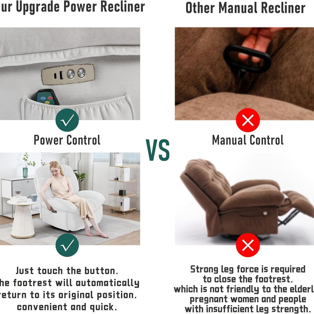 chair swivel rocking recliner chair massage - Temu