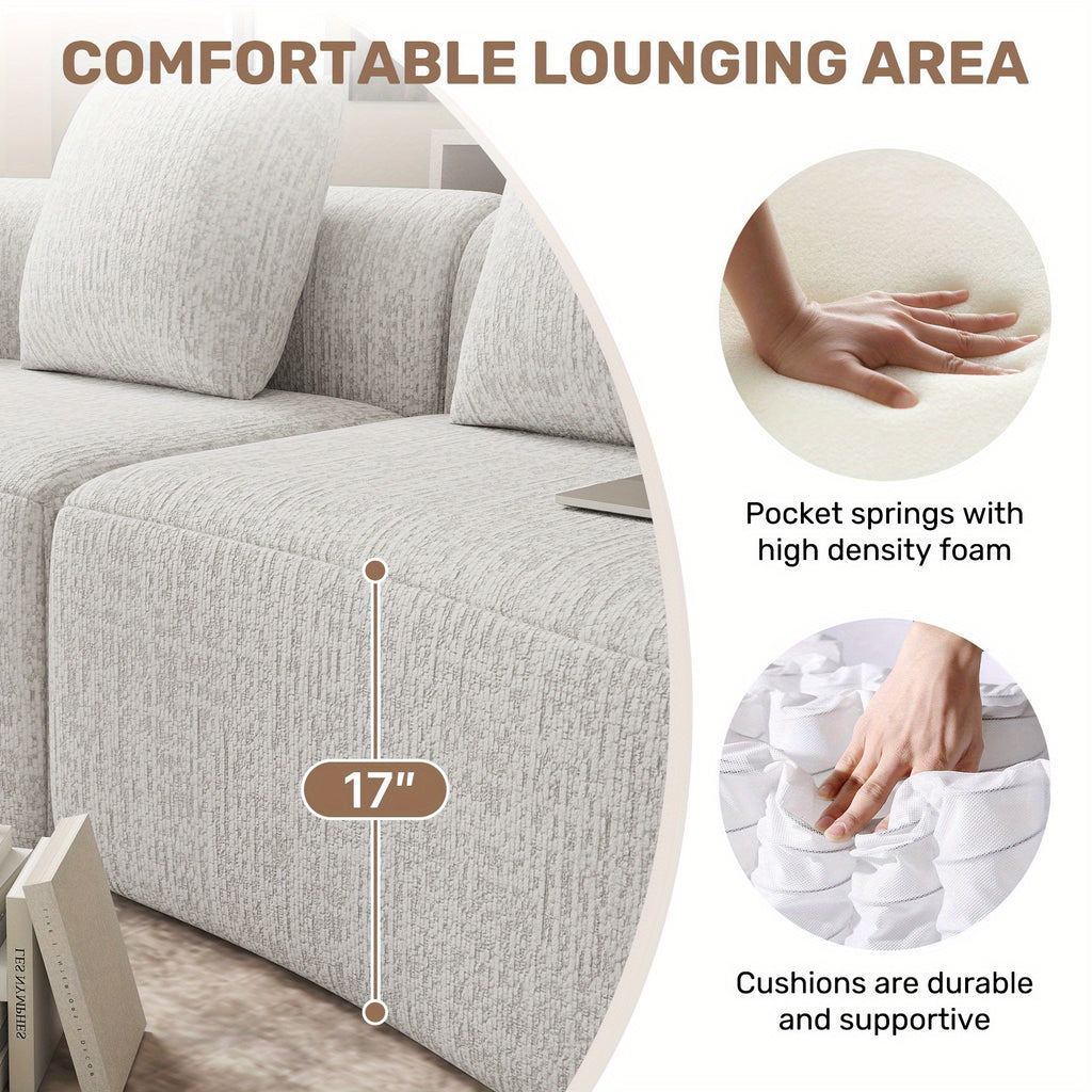 110 modular cloud couch compression design curved couch - Temu