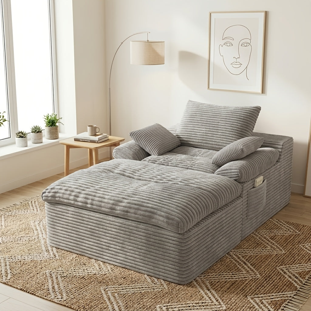 65 inch oversized sofa chair indoor oversized boneless long - Temu