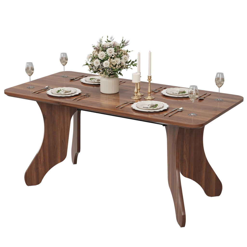 dining table 63in rectangular dinner table 4 6 people antler - Temu