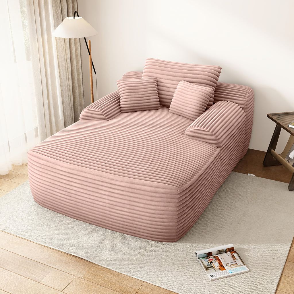 chaise lounge chair indoor corduroy upholstered boneless - Temu