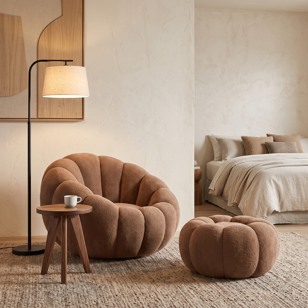 single bean bag chair bed lazy sofa bed iconic pumpkin - Temu