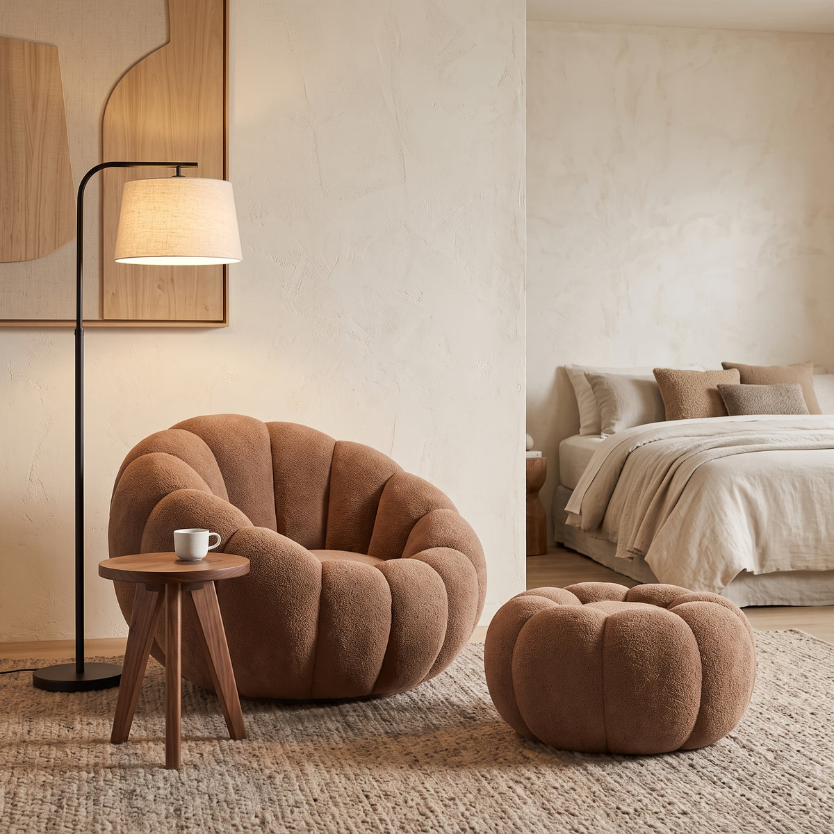 single bean bag chair bed lazy sofa bed iconic pumpkin - Temu