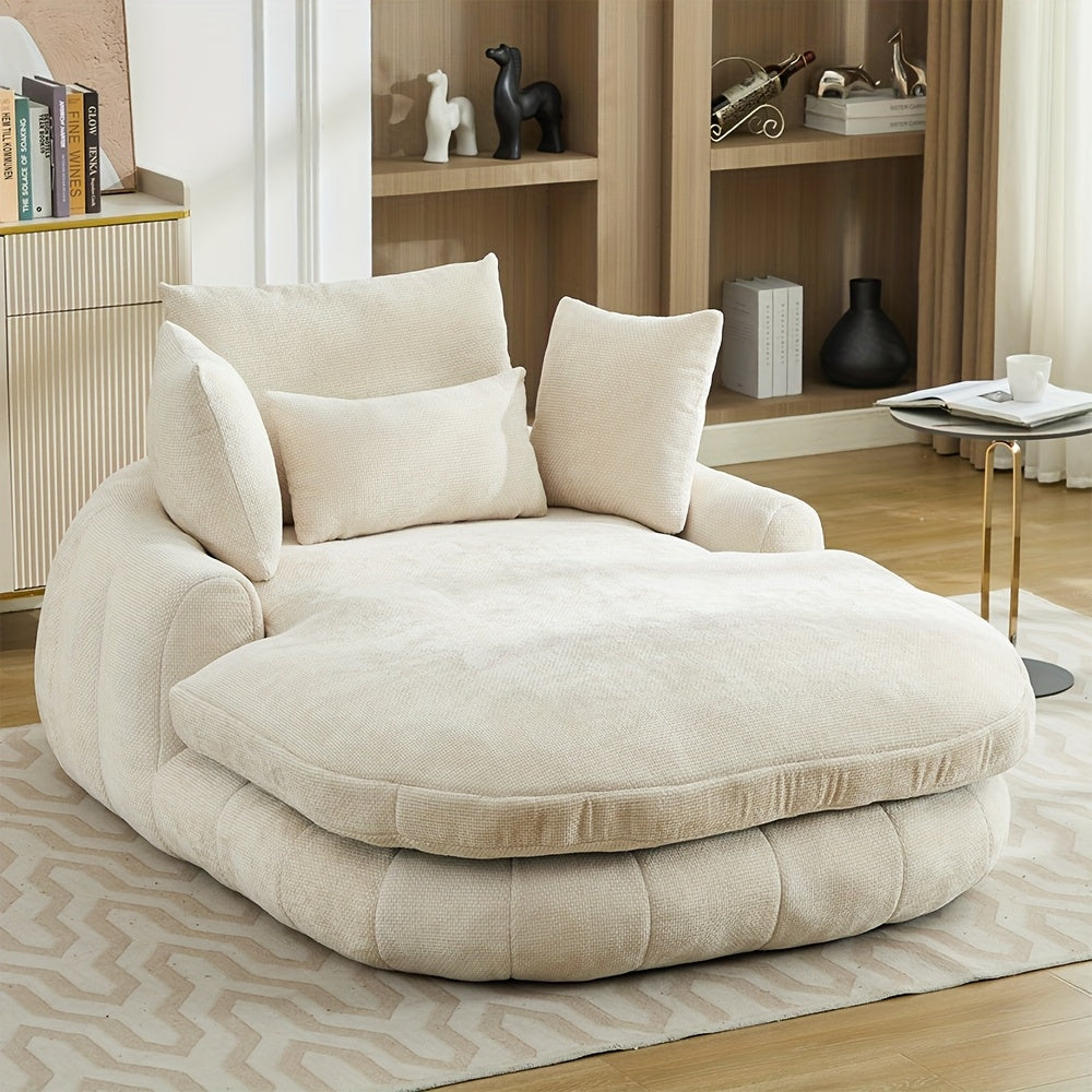 oversized chaise lounge chair memory foam cushioning plush - Temu