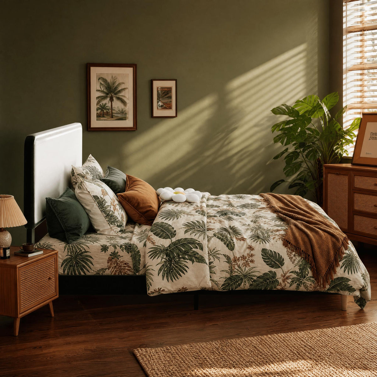 full   century modern upholstered bed frame white fabric - Temu