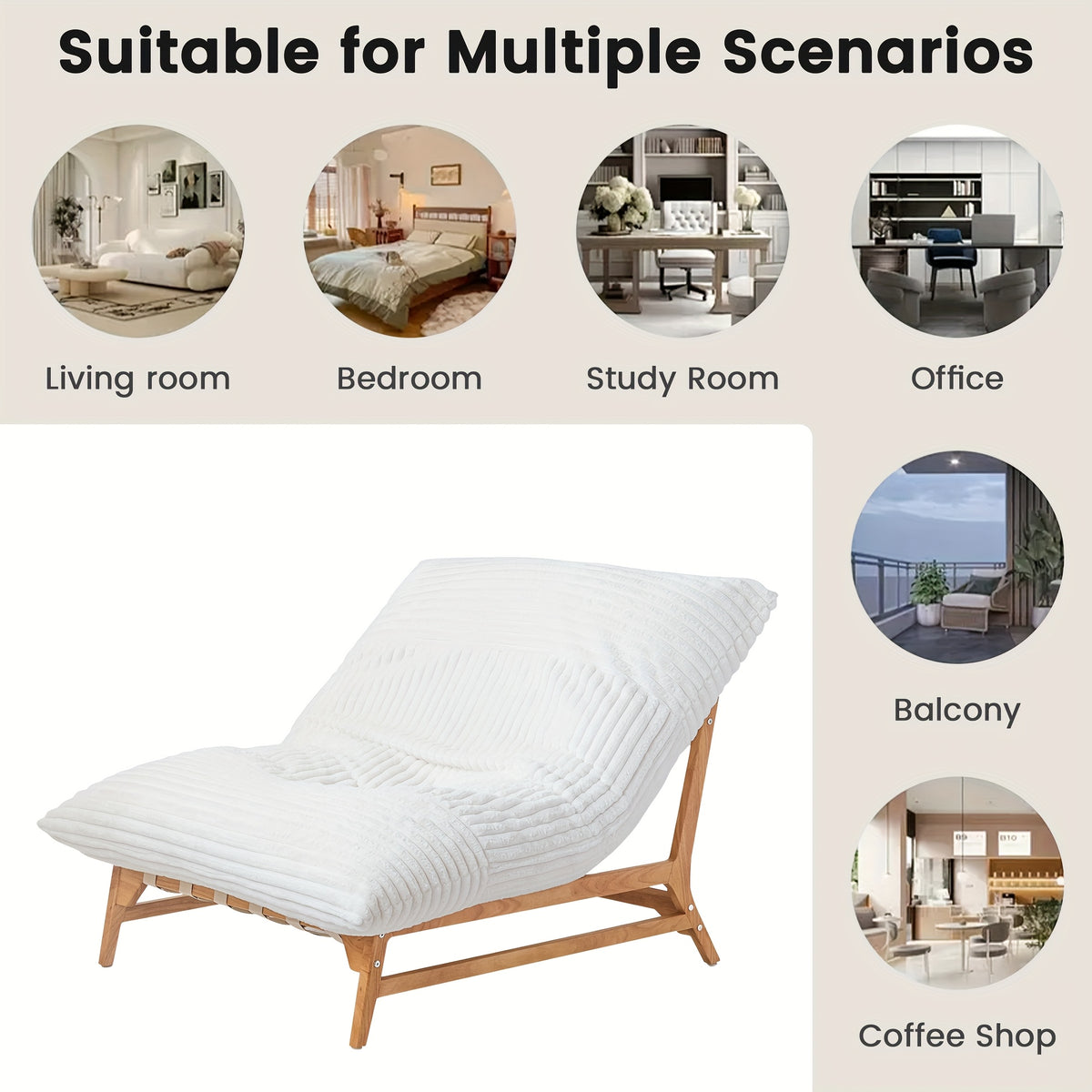 oversized chaise lounge chair 47 24 sofa chair accent chair - Temu