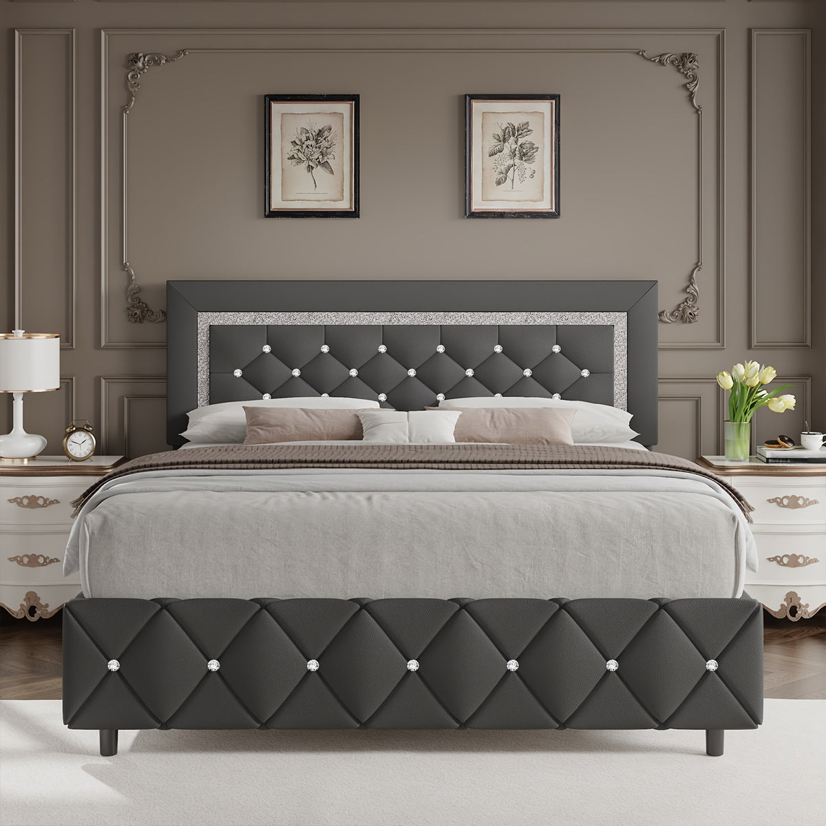 twin full queen king platform bed frame - Temu