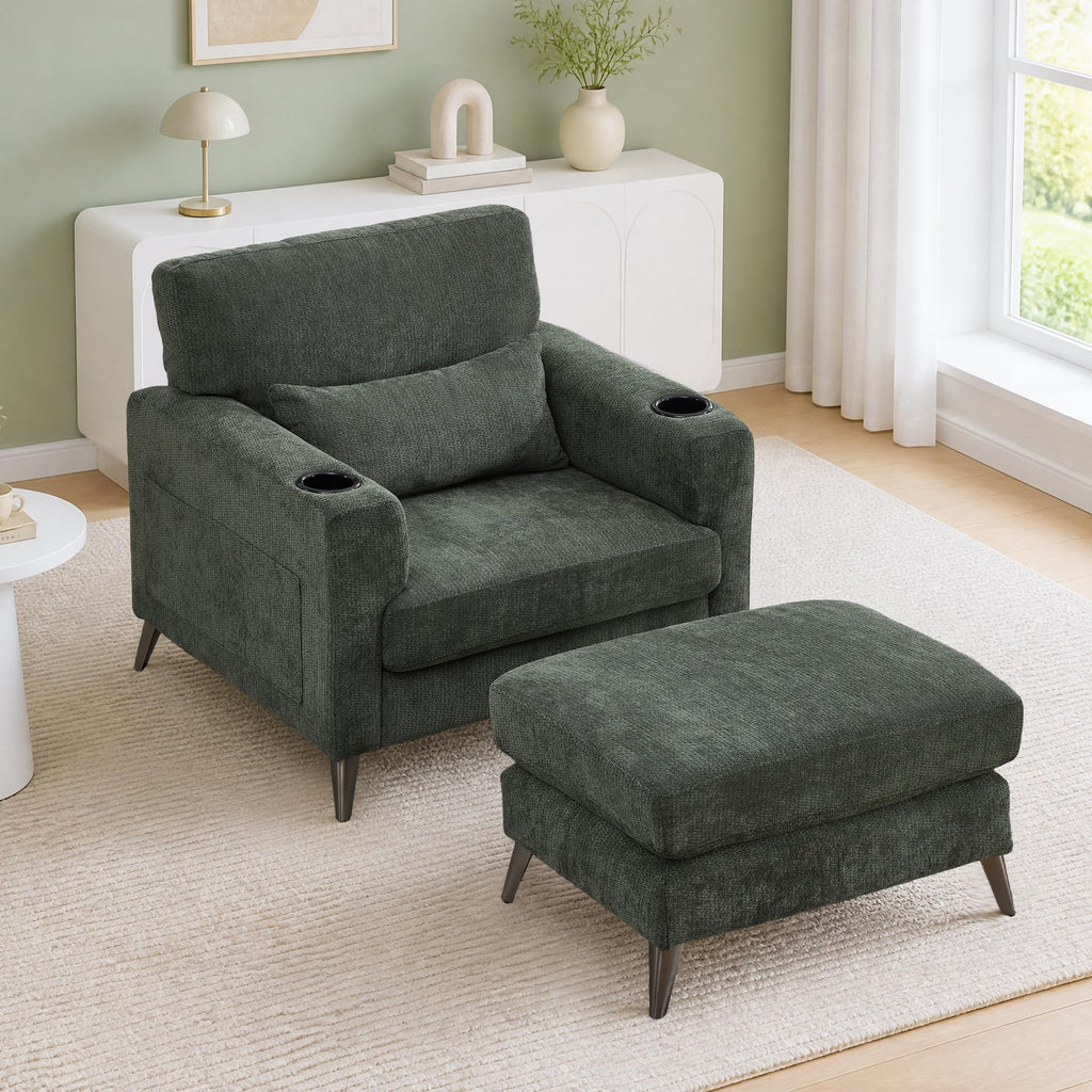 single sofa chair matching   ultra comfy chaise lounge - Temu
