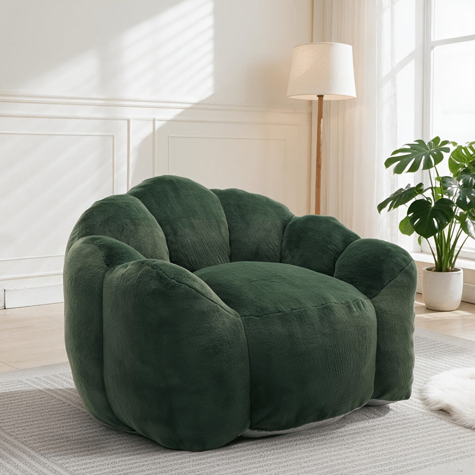 chair floral shaped bean bag single sofa ultra soft - Temu